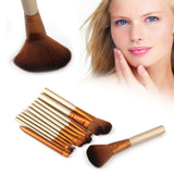 12Pcs Pro Kabuki Makeup Brushes Set Foundation Powder Eyeshadow Blending Brush