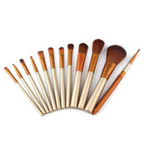 12Pcs Pro Kabuki Makeup Brushes Set Foundation Powder Eyeshadow Blending Brush
